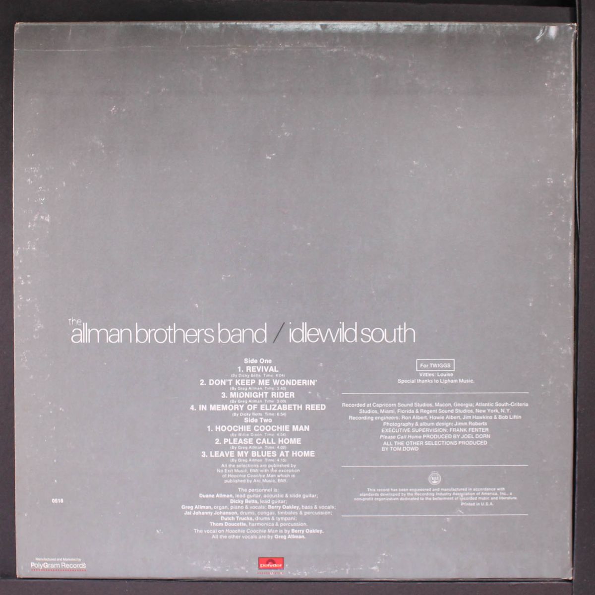 idlewild south by ALLMAN BROTHERS BAND
