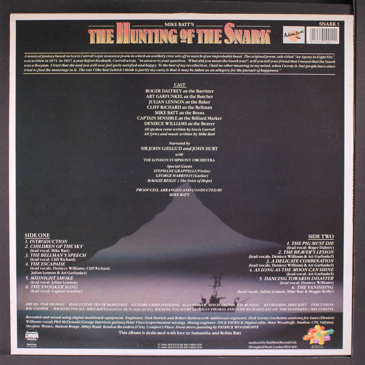 the hunting of the snark by MIKE BATT