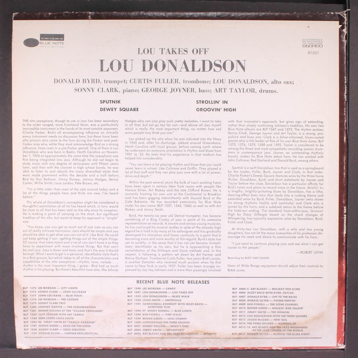 lou takes off by LOU DONALDSON