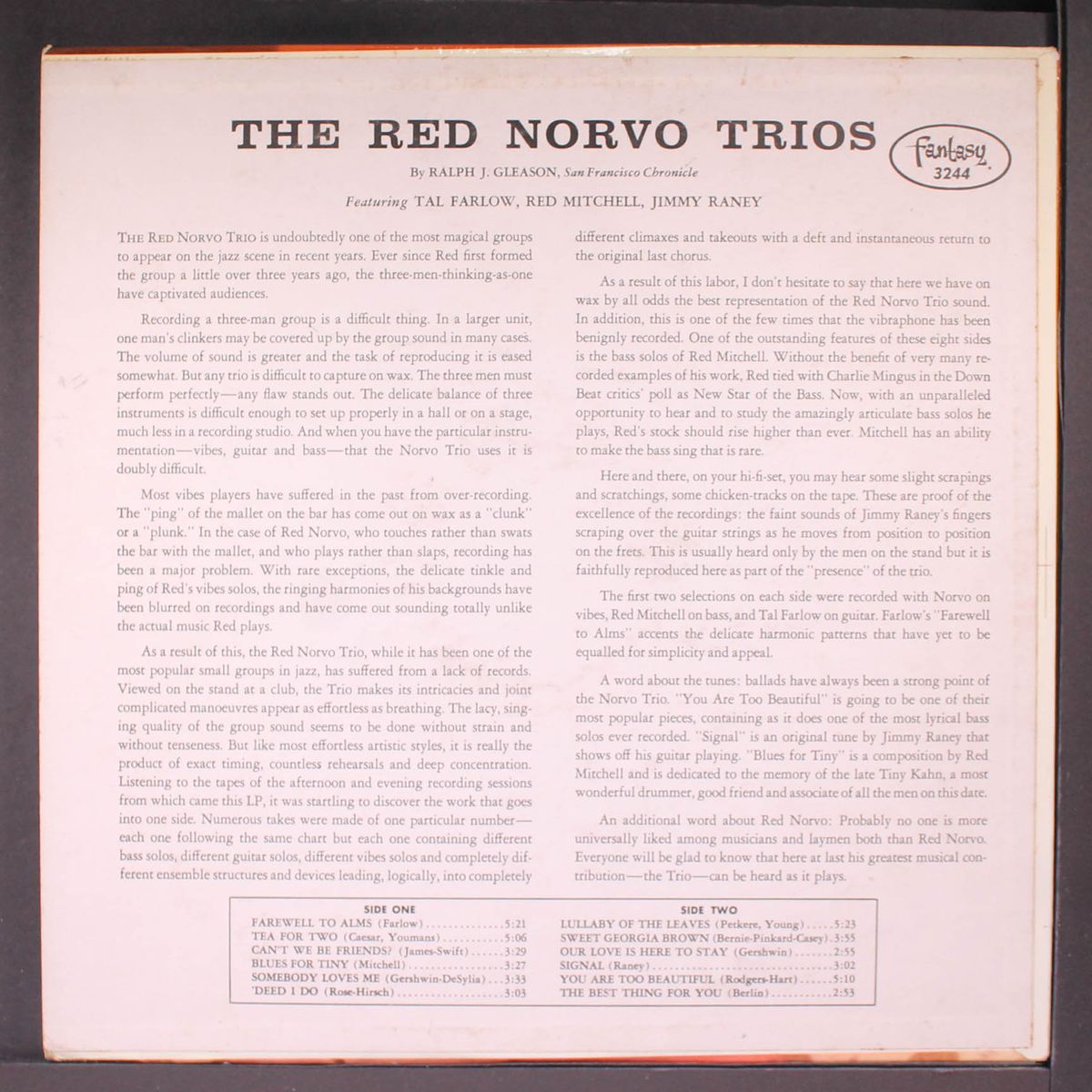 red norvo trios by RED NORVO