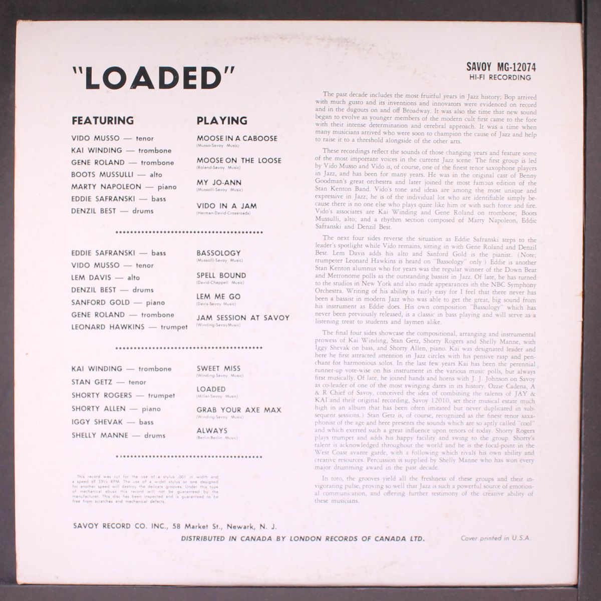 loaded by VARIOUS