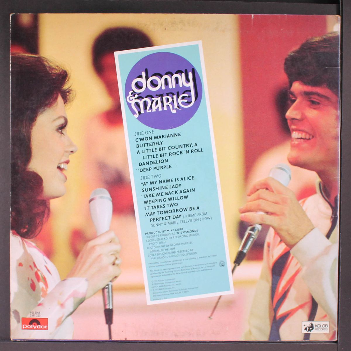 featuring songs from their tv show by DONNY & MARIE OSMOND