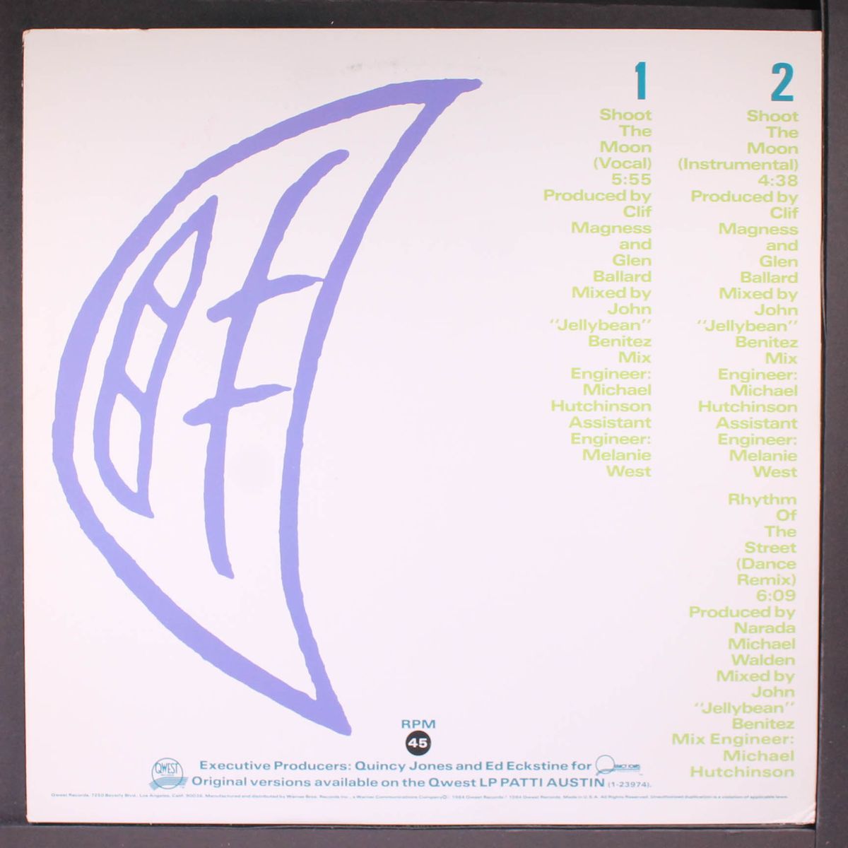 shoot the moon / rhythm of the street by PATTI AUSTIN