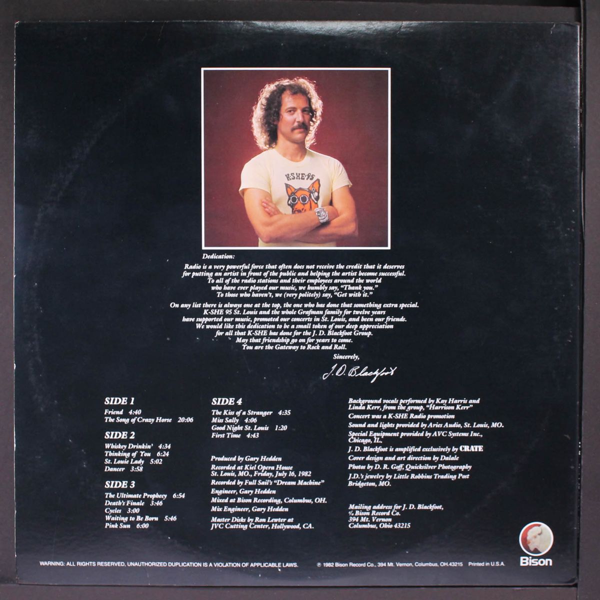 live in st louis 7/16/82 by J.D. BLACKFOOT