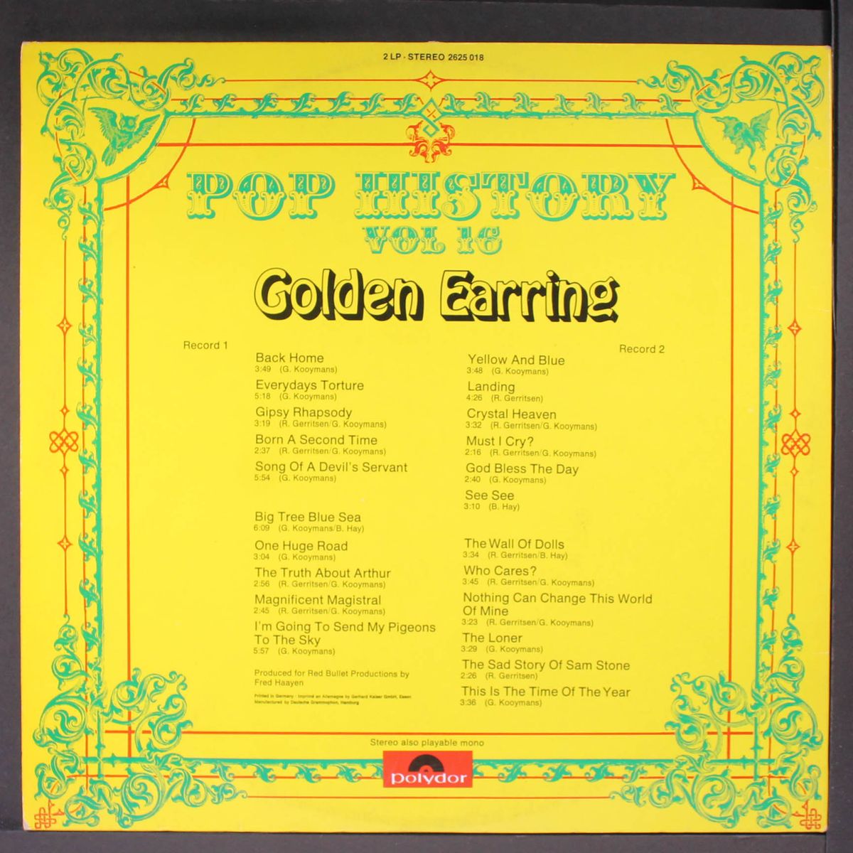 pop history, vol. 16 by GOLDEN EARRING