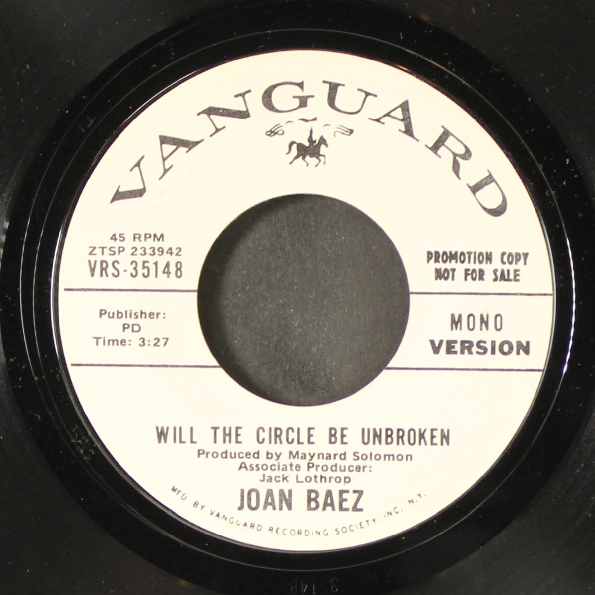 will the circle be unbroken / mono by JOAN BAEZ