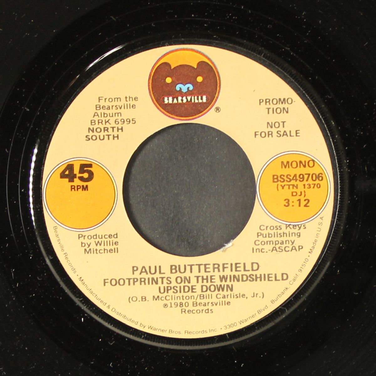 footprints on the windshield upside down / mono by PAUL BUTTERFIELD