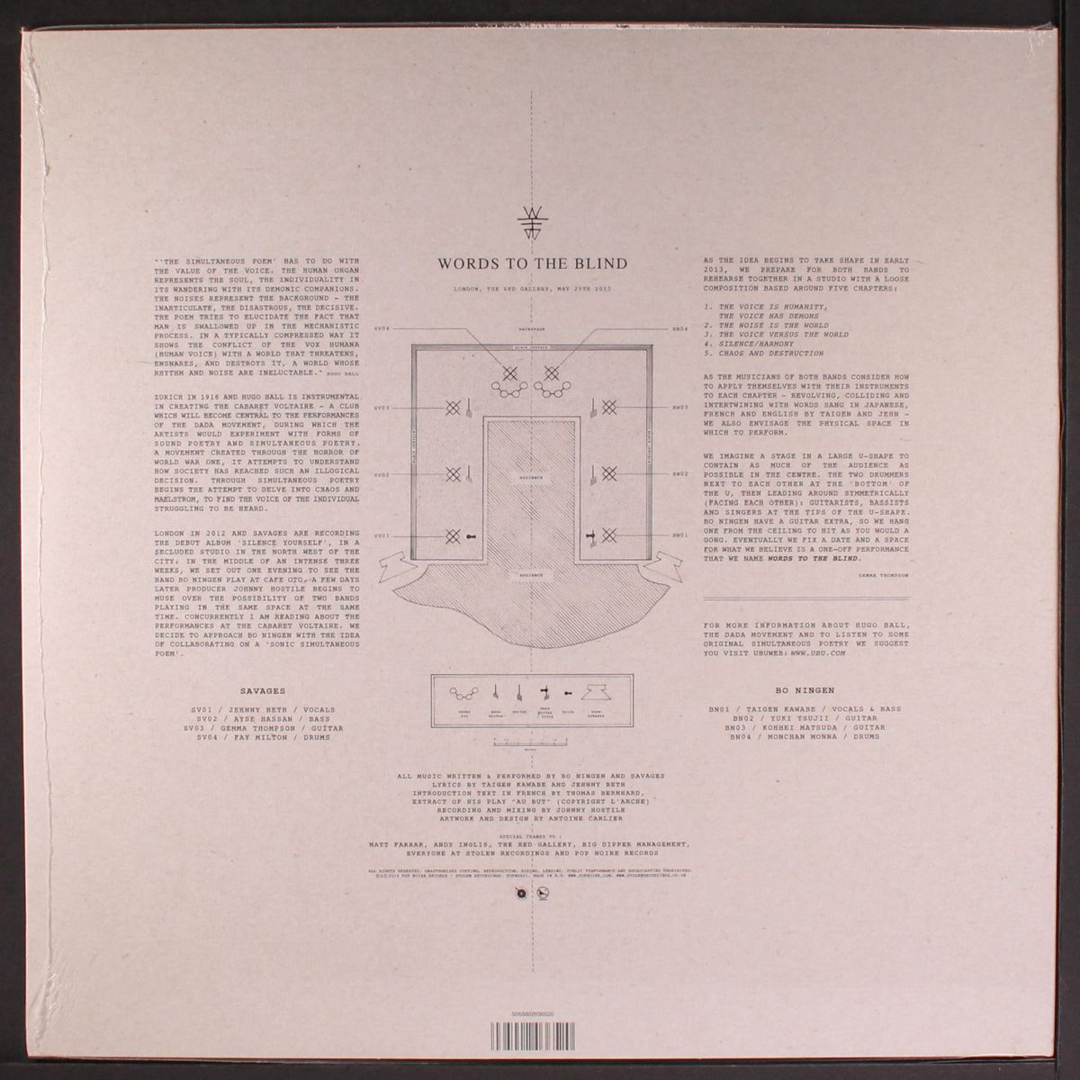 words to the blind by BO NINGEN & SAVAGES