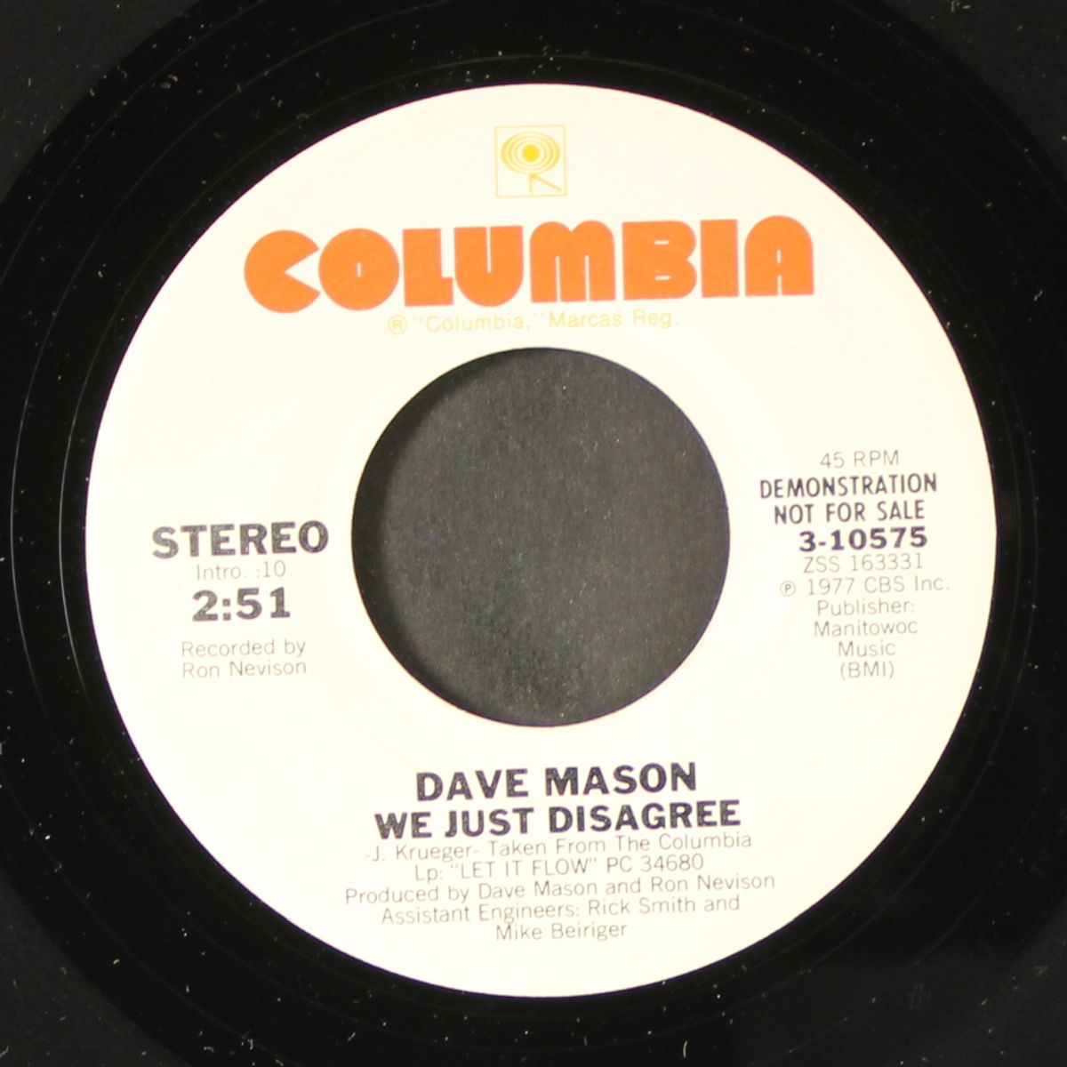 we just disagree / mono by DAVE MASON