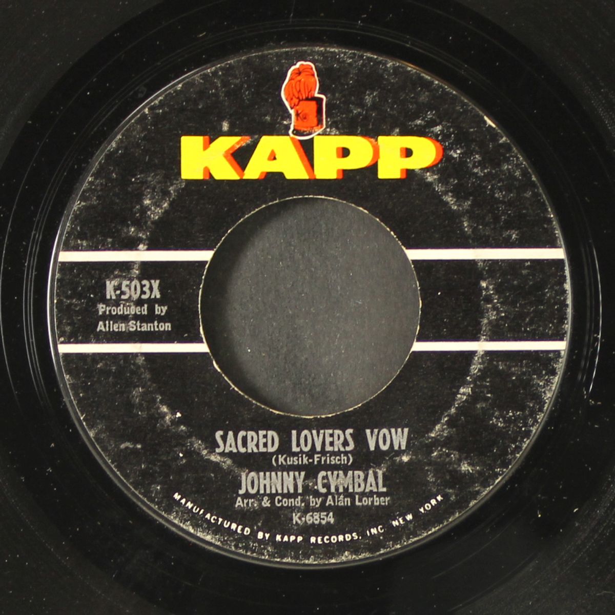 mr. bass man / sacred lovers vow by JOHNNY CYMBAL