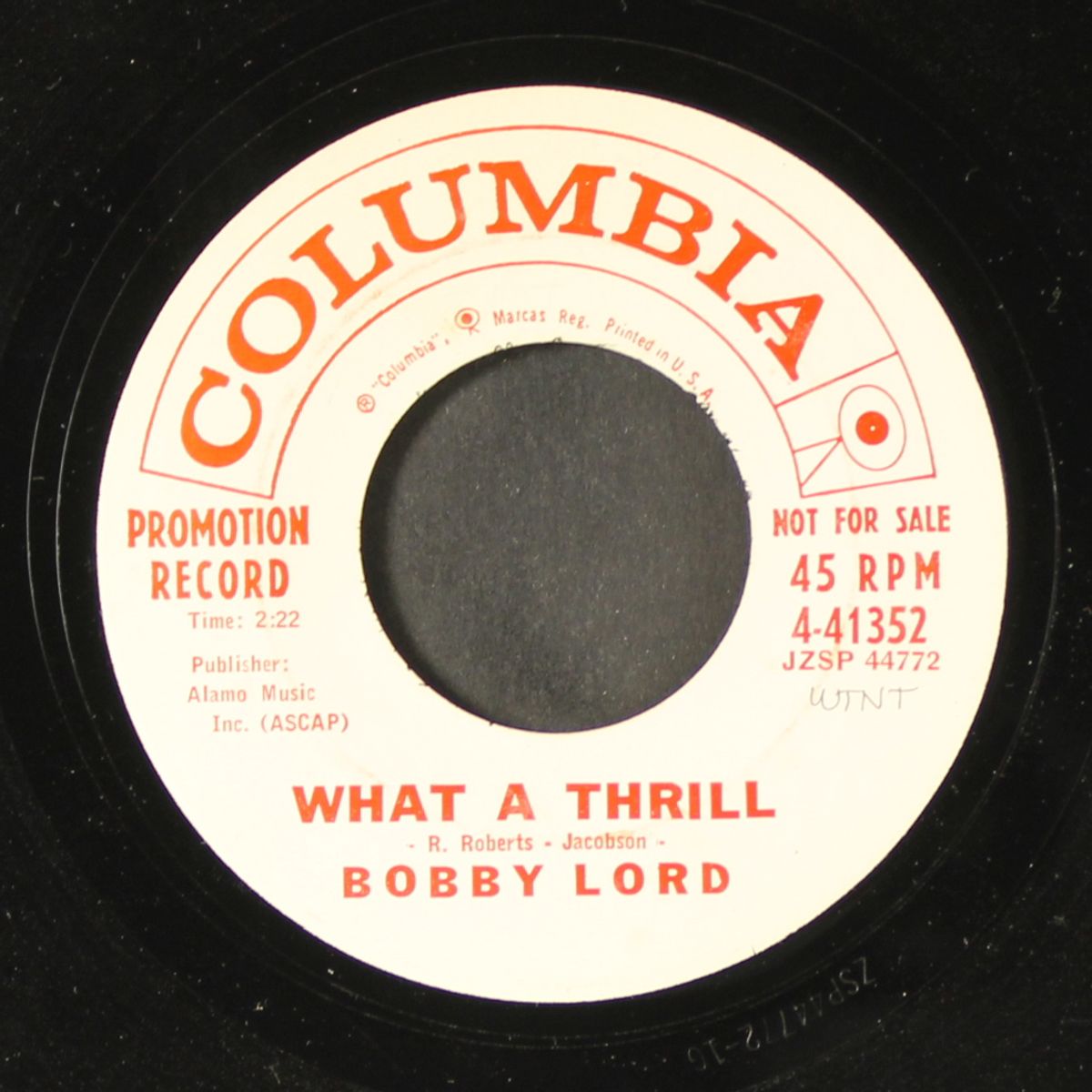 party pooper / what a thrill by BOBBY LORD
