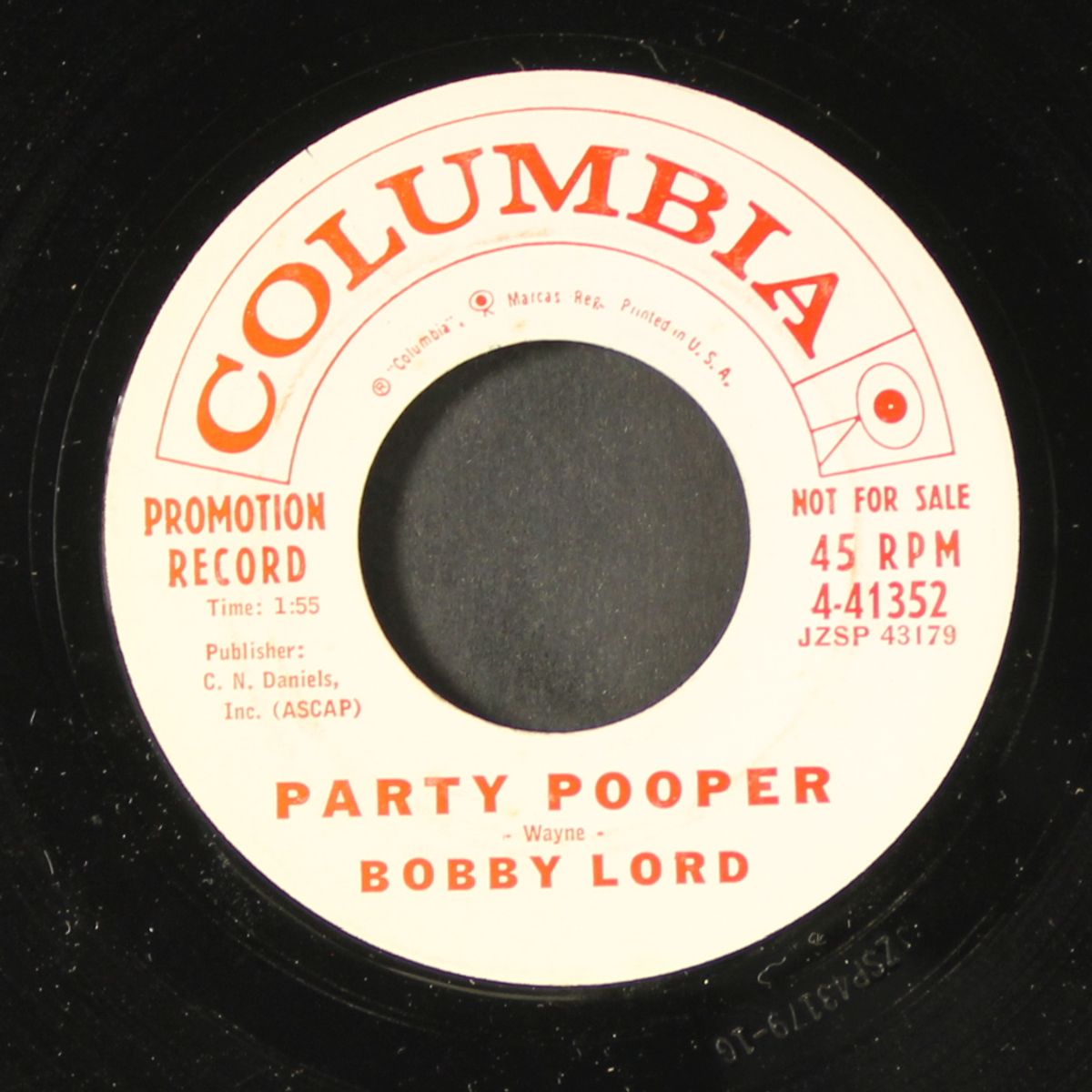 party pooper / what a thrill by BOBBY LORD