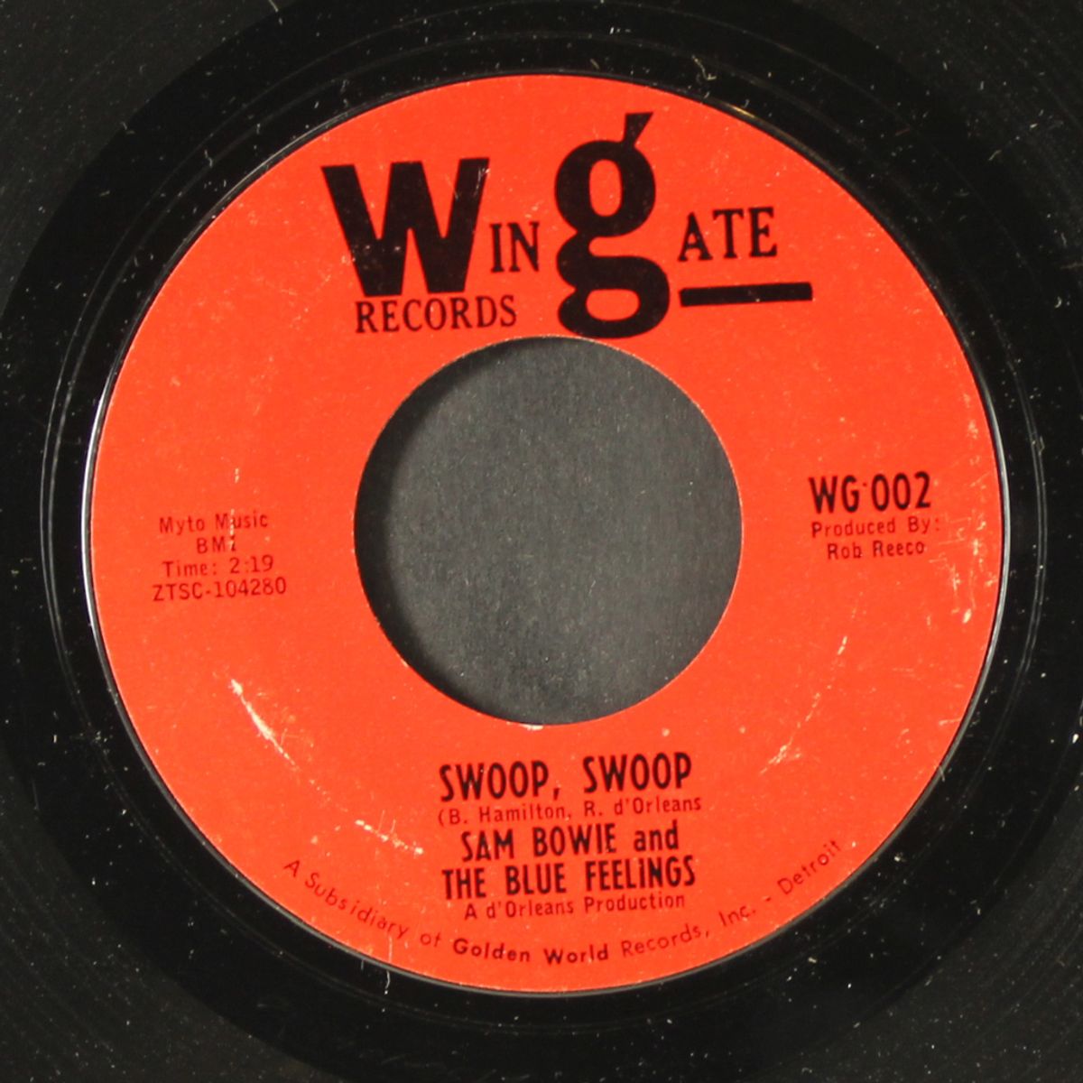(think of) the times we had together / swoop, swoop by SAM BOWIE & BLUE FEELINGS