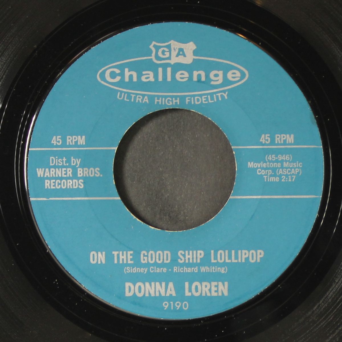 on the good ship lollipop / if you love me by DONNA LOREN