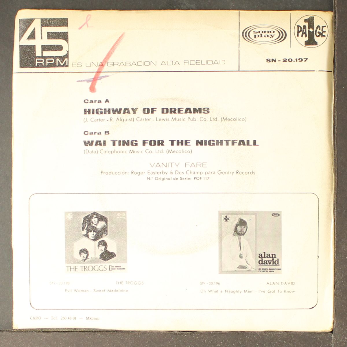 highway of dreams / waiting for the nightfall by VANITY FARE