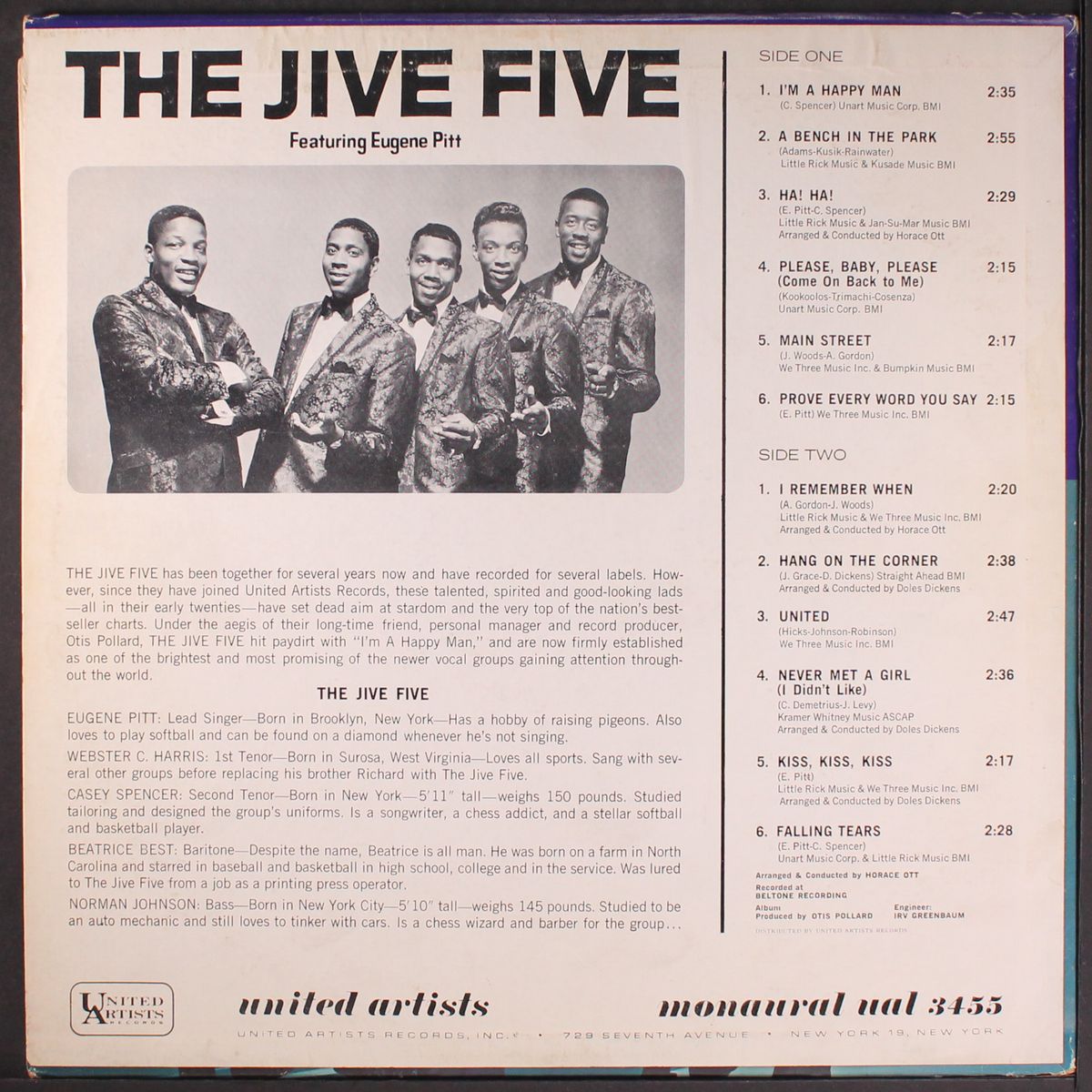 i'm a happy man by JIVE FIVE