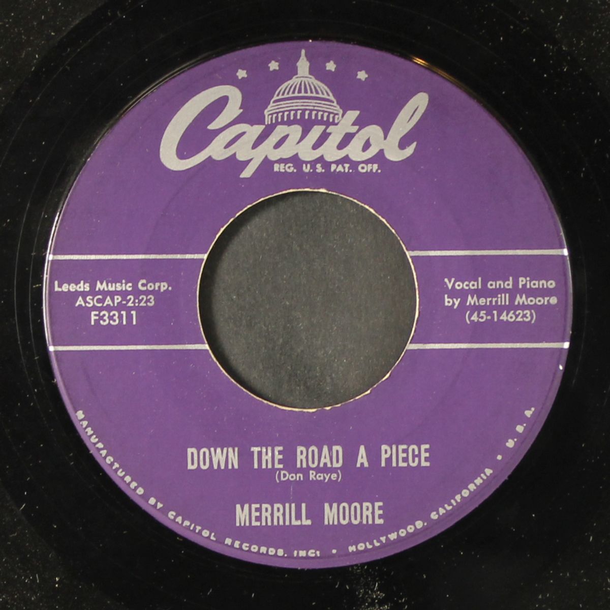 down the road apiece / cooing to the wrong pigeon by MERRILL MOORE