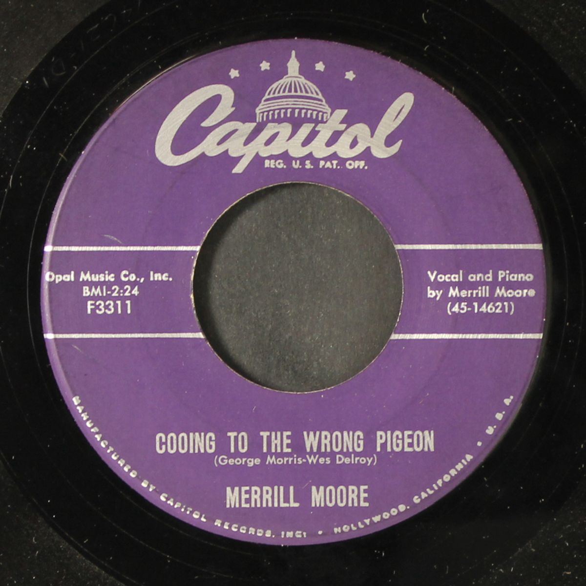 down the road apiece / cooing to the wrong pigeon by MERRILL MOORE