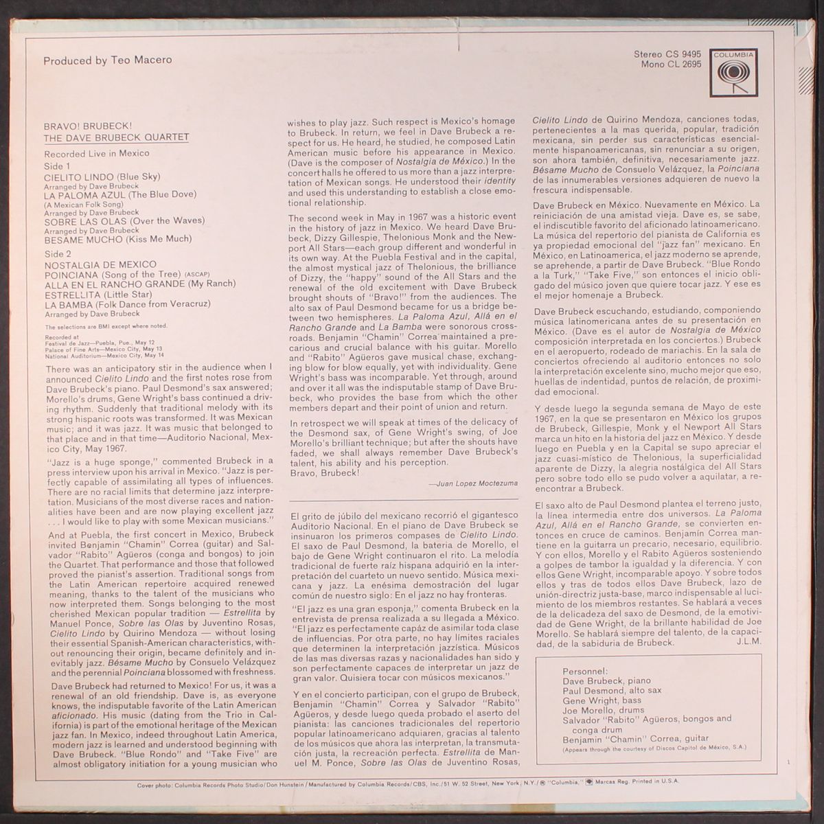 bravo! brubeck! by DAVE BRUBECK
