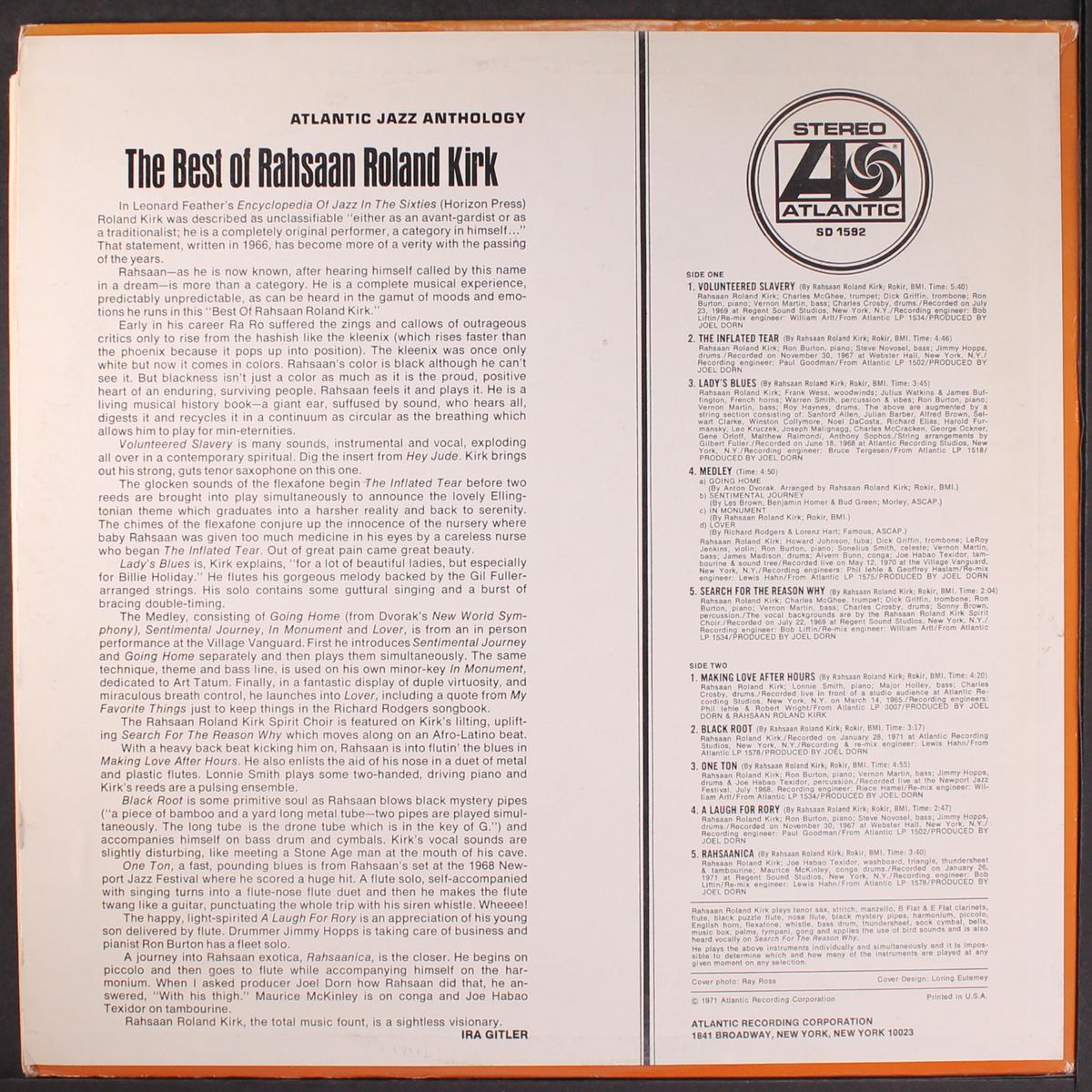 best of by RAHSAAN ROLAND KIRK