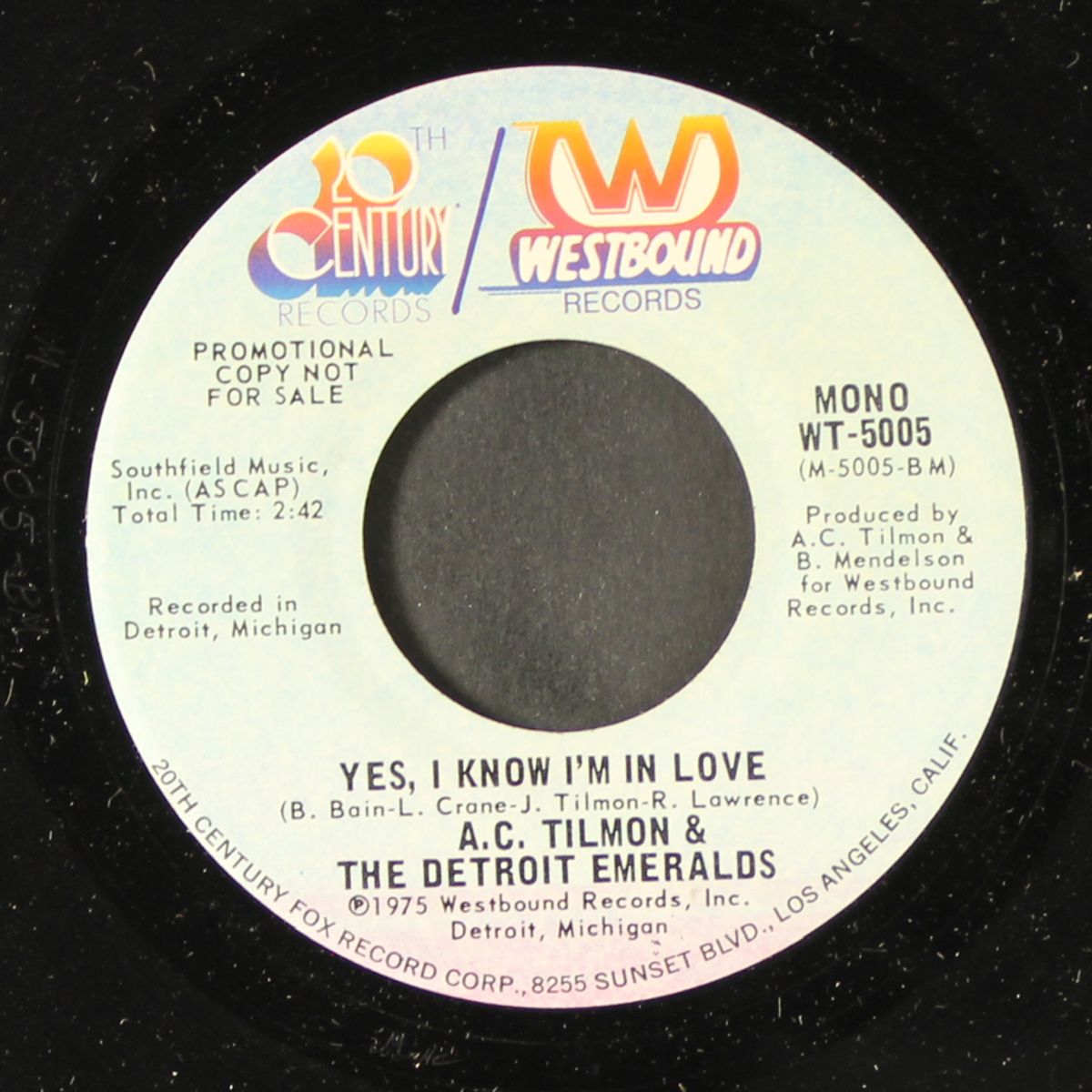 rosetta stone / yes, i know i'm in love by A.C. TILMON & DETROIT EMERALDS