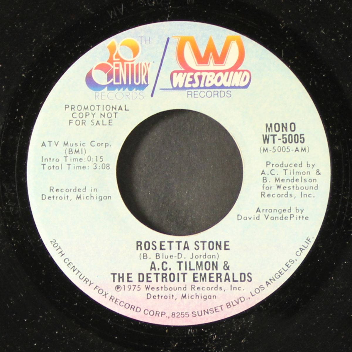 rosetta stone / yes, i know i'm in love by A.C. TILMON & DETROIT EMERALDS
