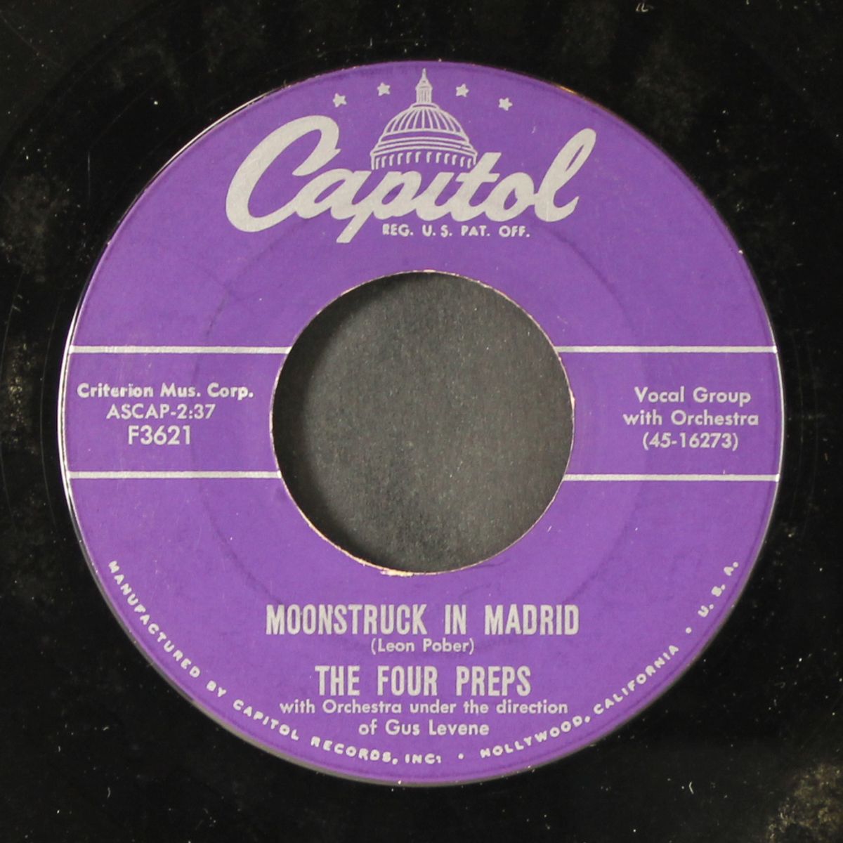 i cried a million tears / moonstruck in madrid by FOUR PREPS