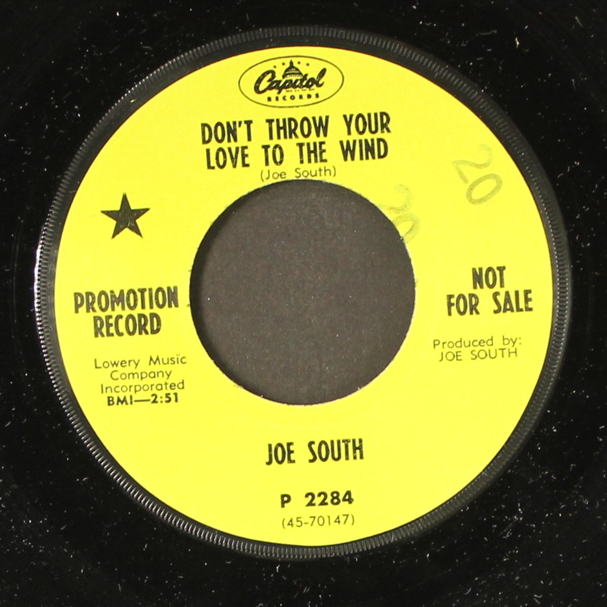 don't throw your love to the wind / redneck by JOE SOUTH
