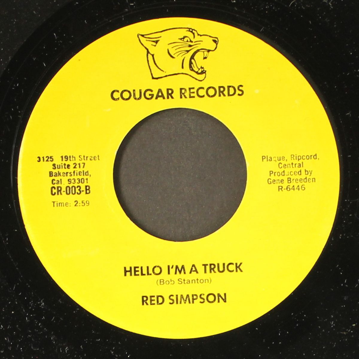 lady lookin for love / hello i'm a truck by RED SIMPSON