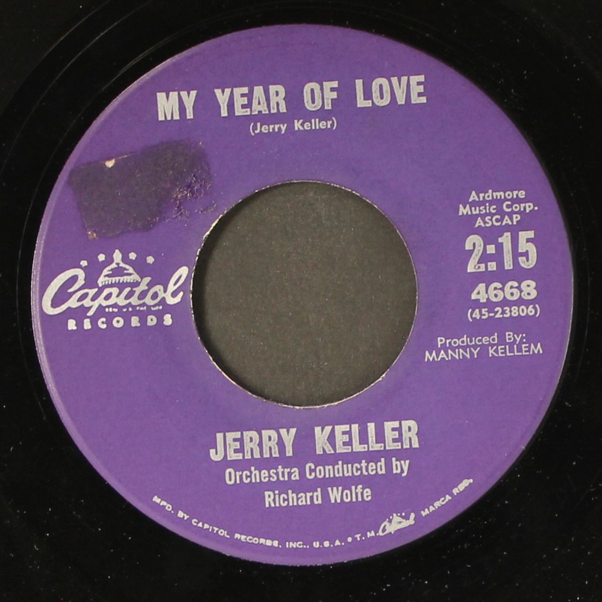 i'll get by / my year of love by JERRY KELLER