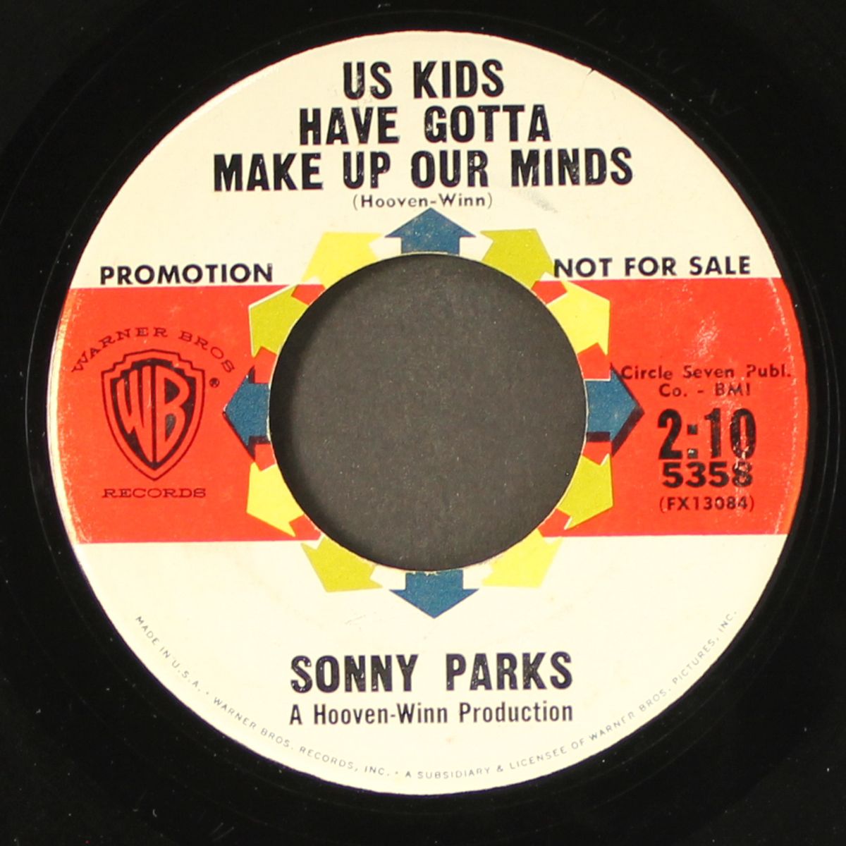 new boy in town / us kids have gotta make up our minds by SONNY PARKS