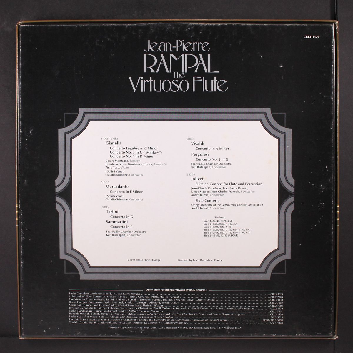 the virtuoso flute by JEAN-PIERRE RAMPAL