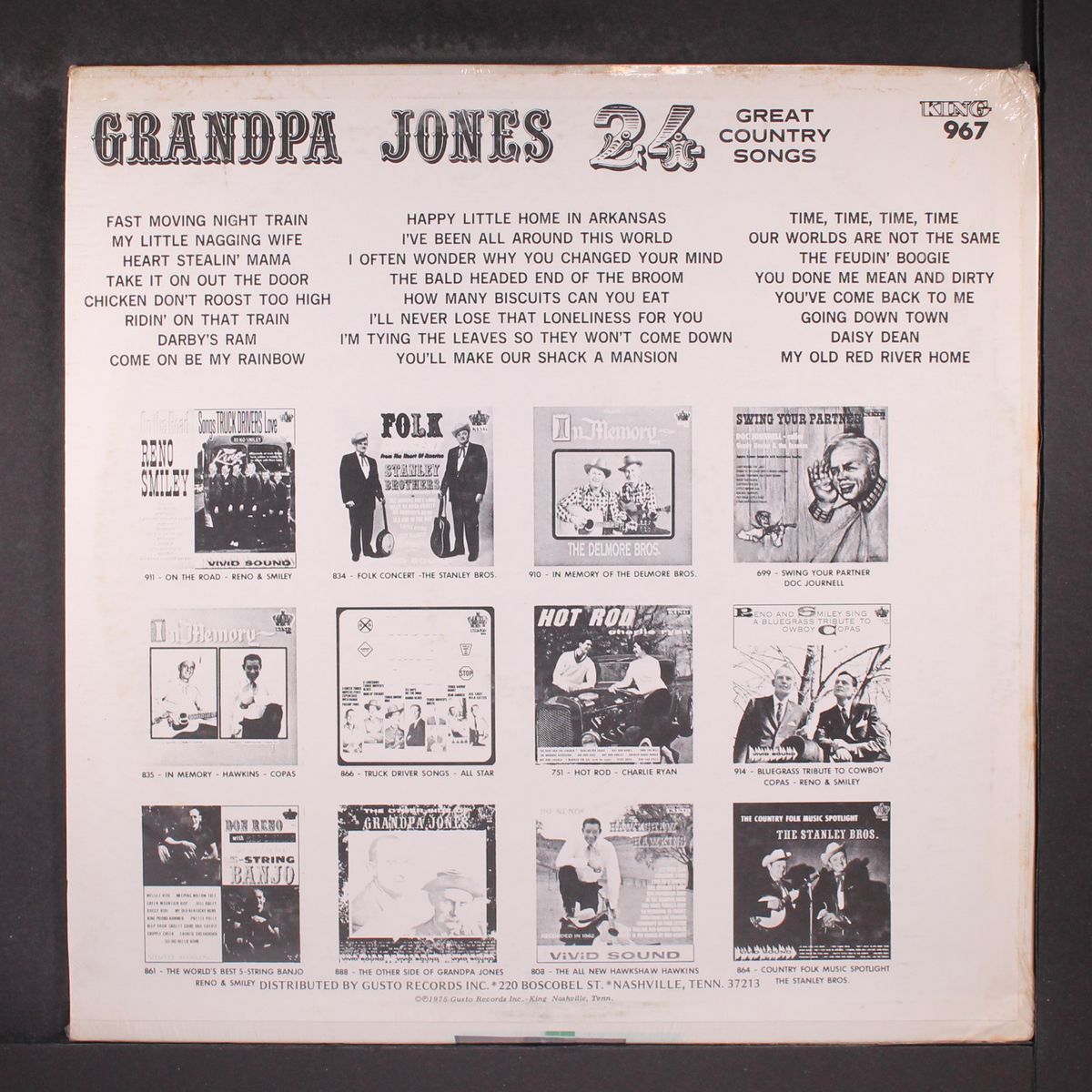 24 great country songs that will live forever by GRANDPA JONES