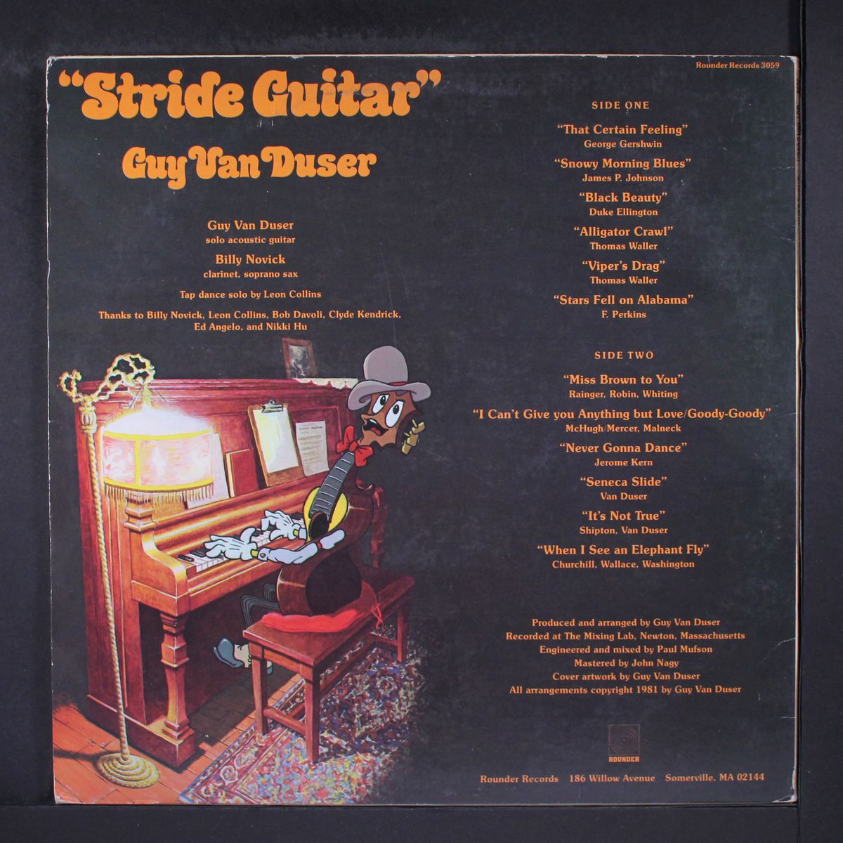 stride guitar by GUY VAN DUSER
