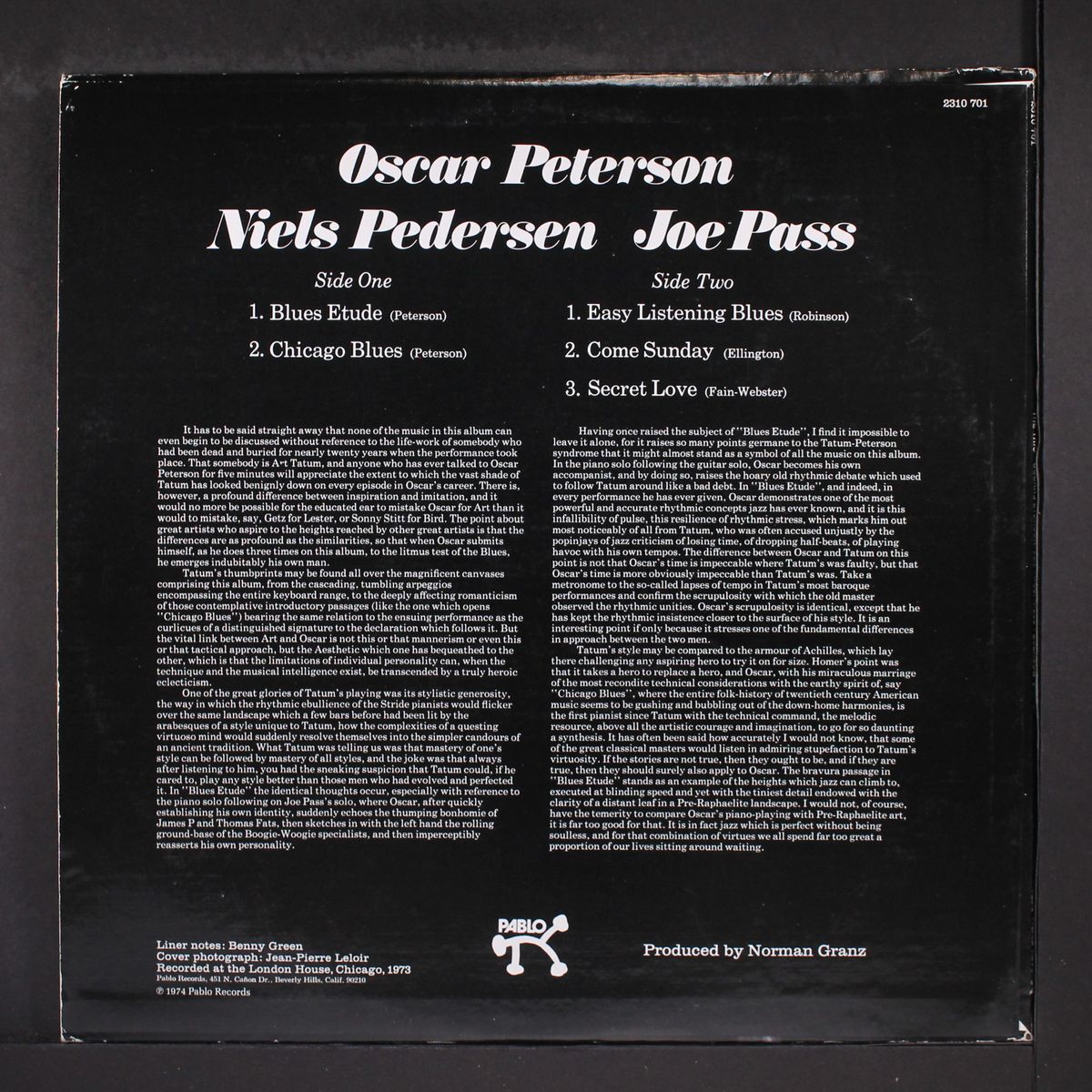 the trio by OSCAR PETERSON
