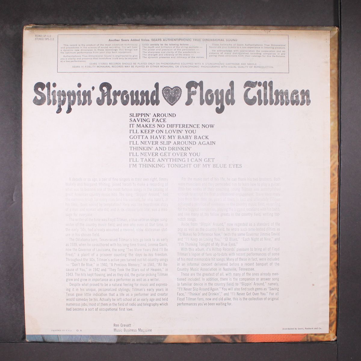 slippin' around by FLOYD TILLMAN