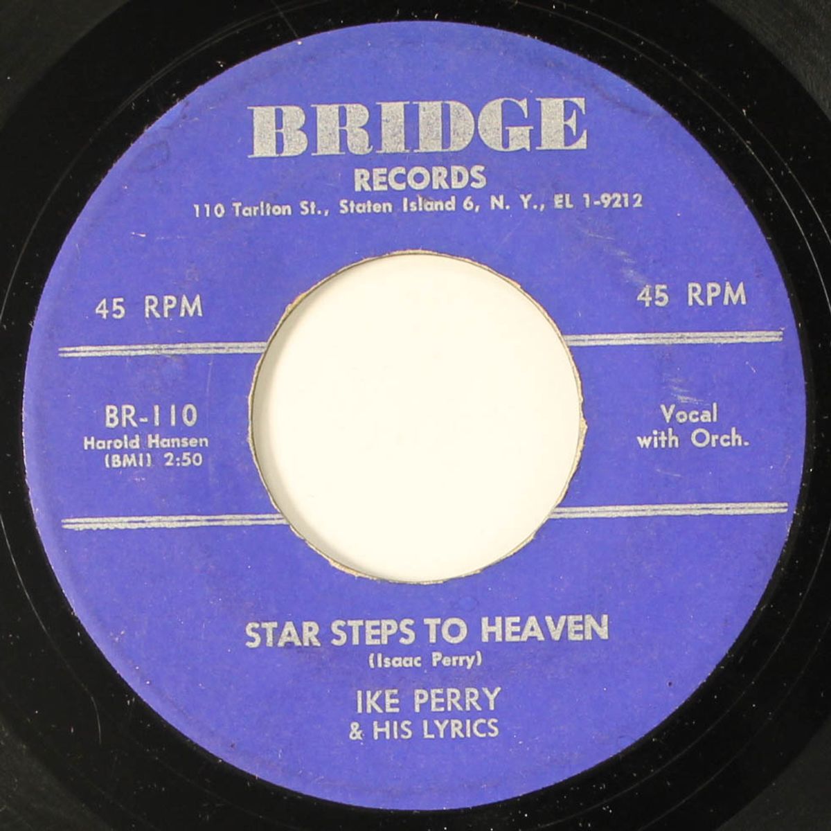 star steps to heaven / the love bug's got me by IKE PERRY & LYRICS