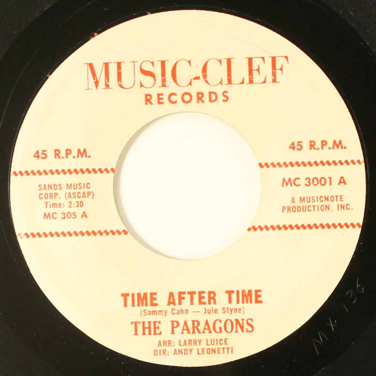 time after time / baby take my hand by PARAGONS