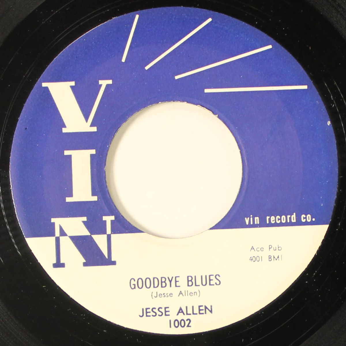 baby say you will / goodbye blues by JESSE ALLEN
