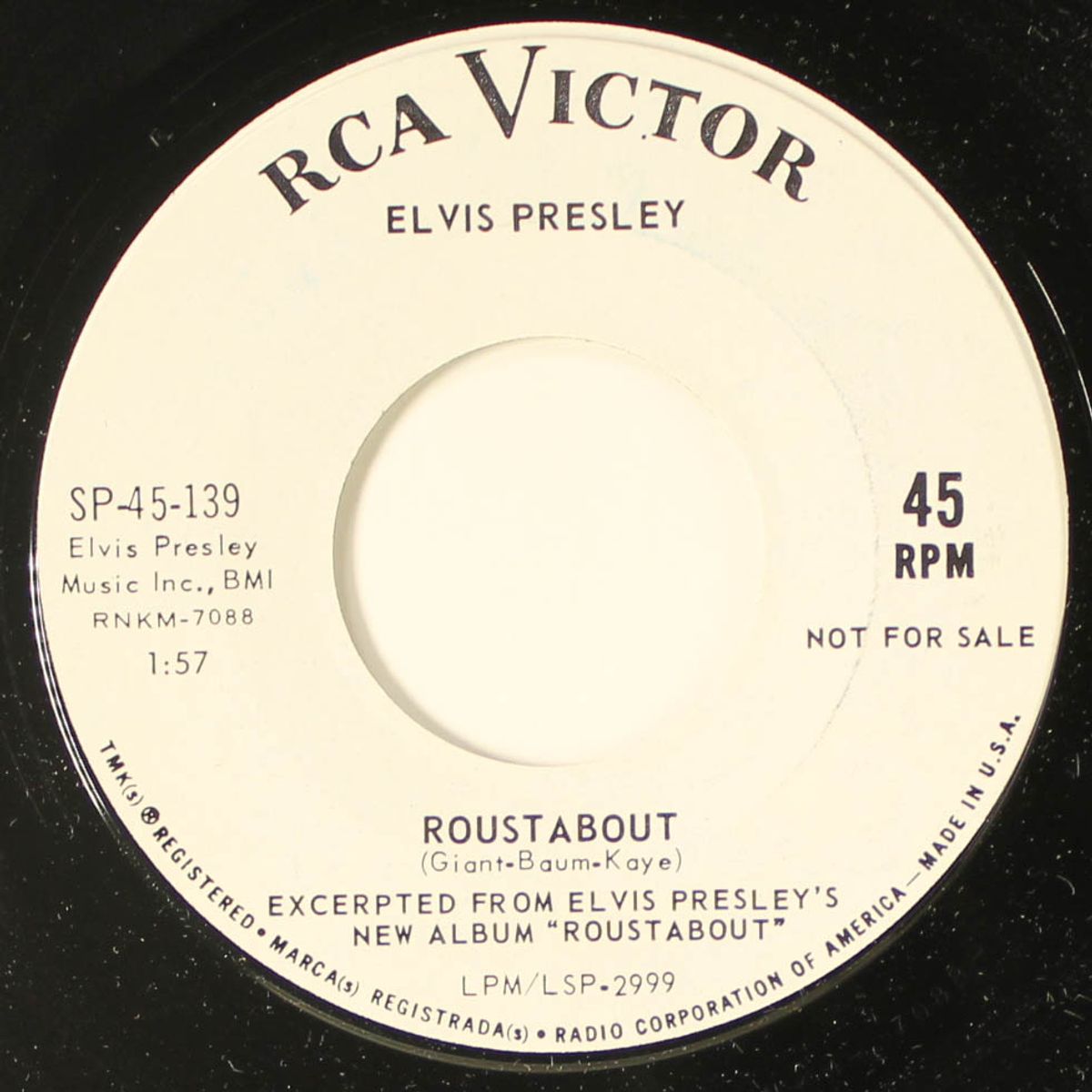 roustabout / one track heart by ELVIS PRESLEY