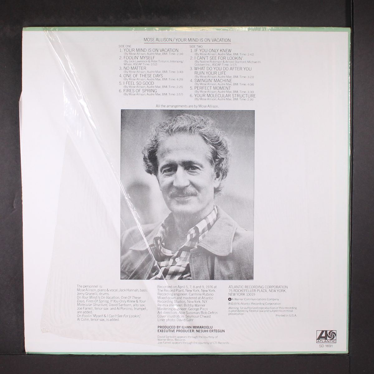 your mind is on vacation by MOSE ALLISON