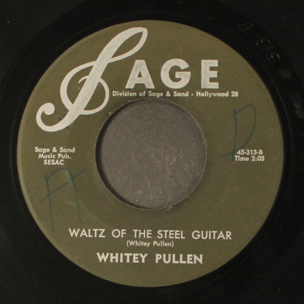 tuscaloosa lucy / waltz of the steel guitar by WHITEY PULLEN