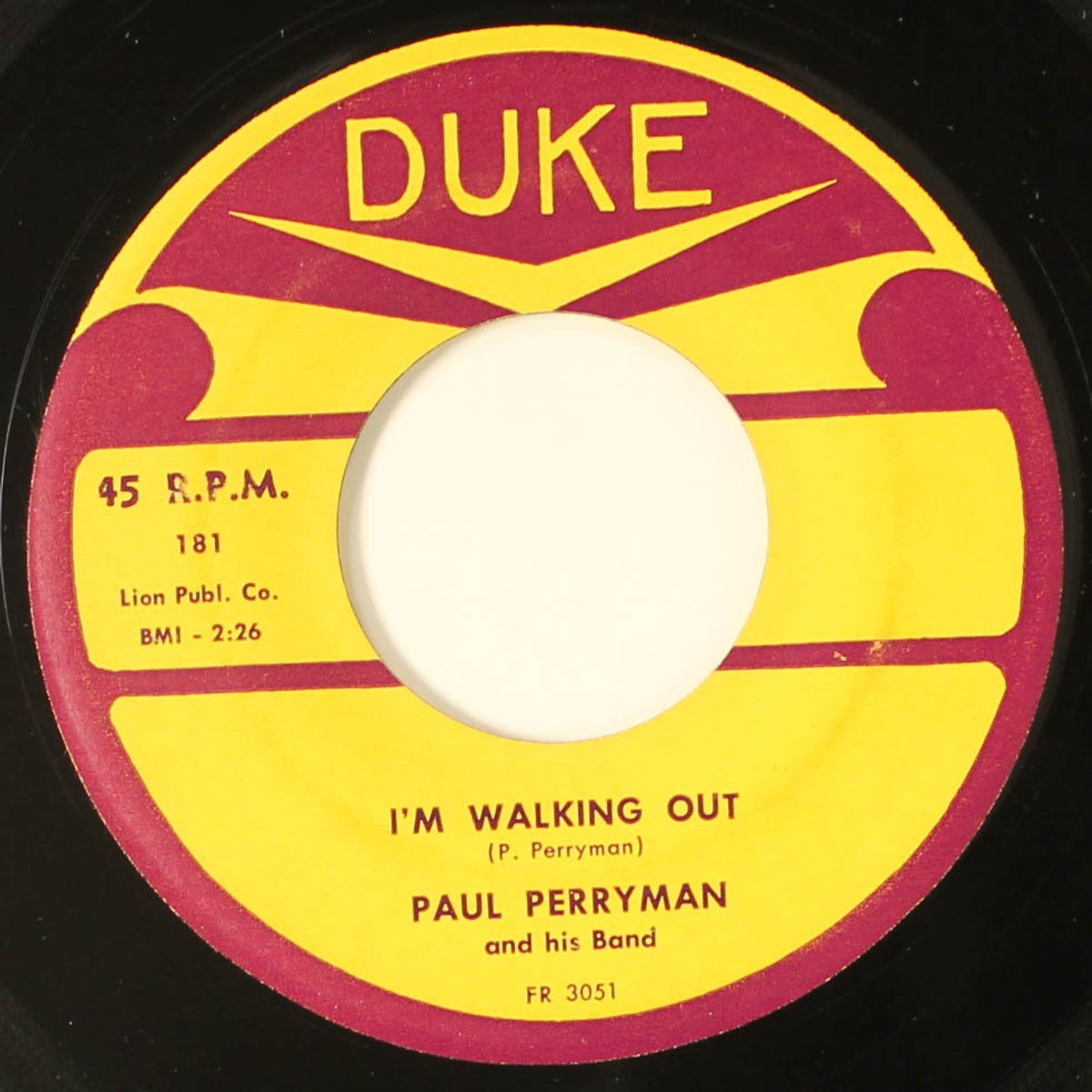 satellite fever, asiatic flu / i'm walking out by PAUL PERRYMAN