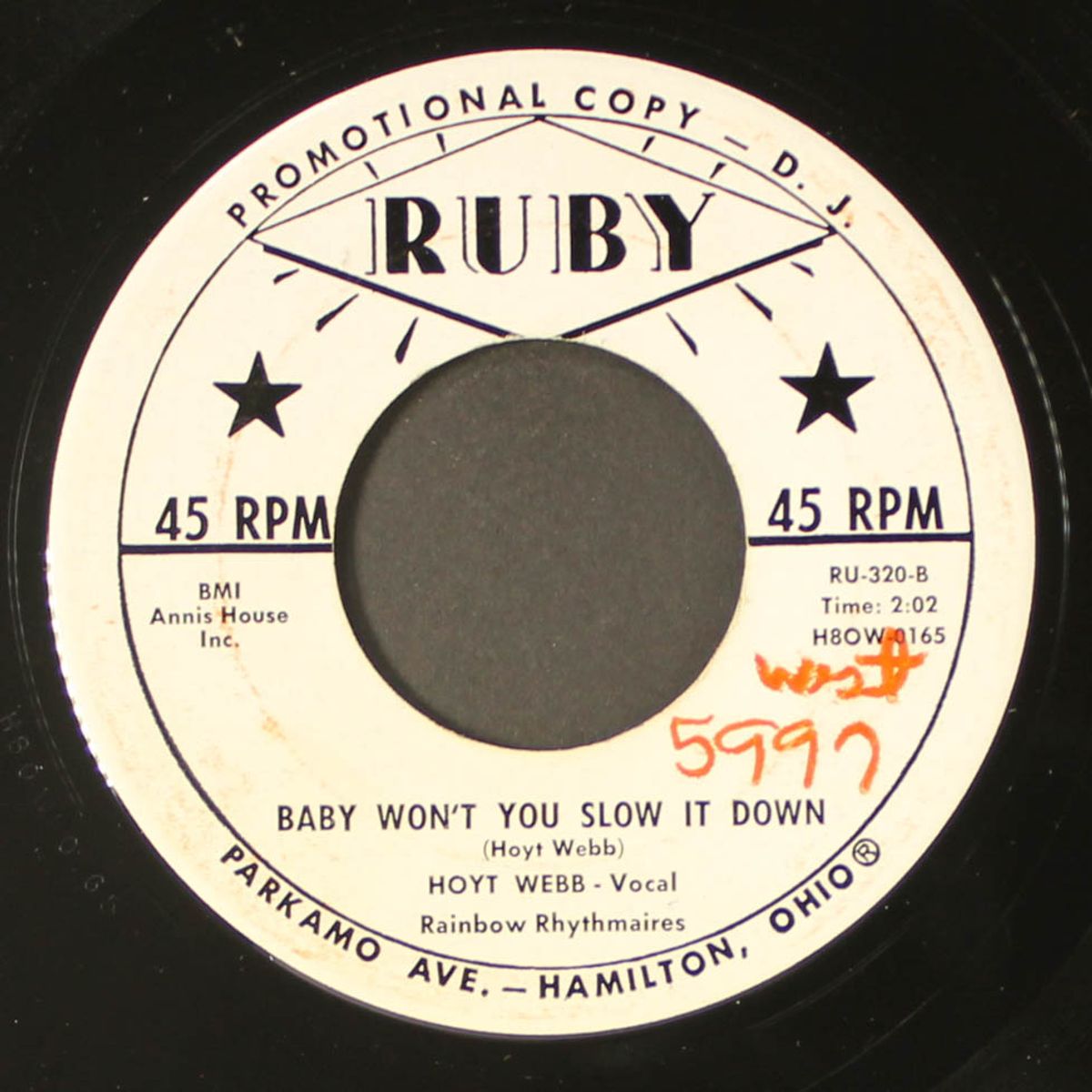 baby won't you slow it down / florist send these flowers by HOYT WEBB