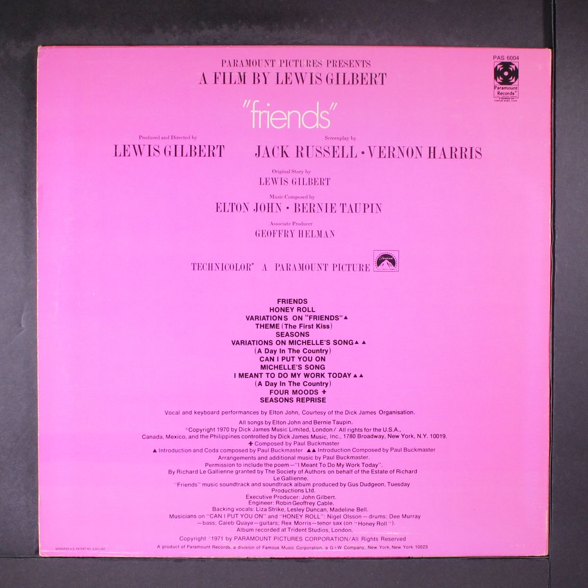 friends (soundtrack) by ELTON JOHN