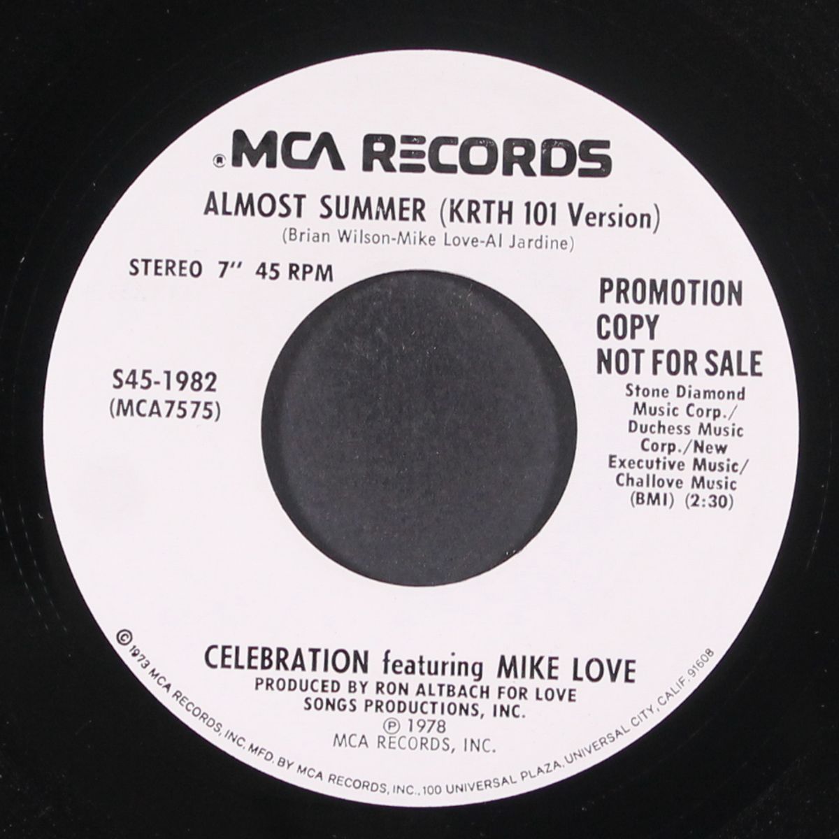 almost summer / krth 101 version by CELEBRATION & MIKE LOVE
