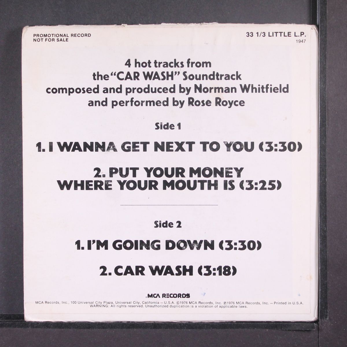 mini wash by ROSE ROYCE