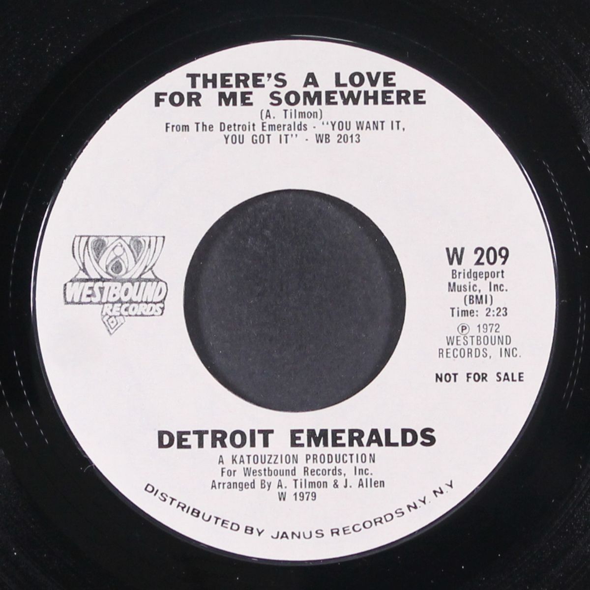 feel the need in me / there's a love for me somewhere by DETROIT EMERALDS
