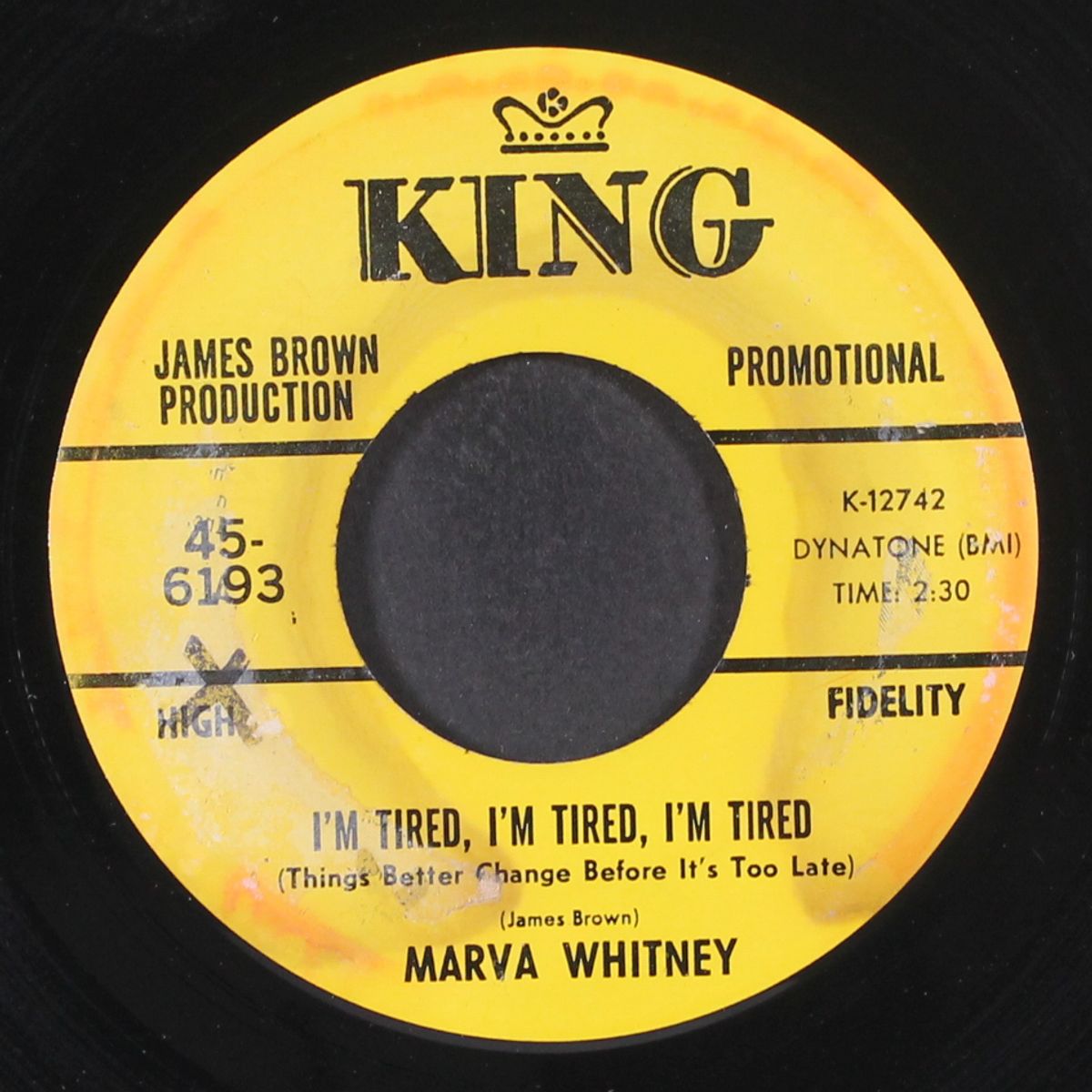 i'm tired, i'm tired, i'm tired / same by MARVA WHITNEY