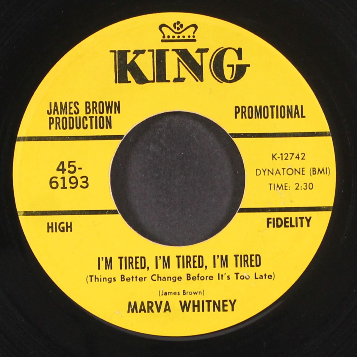 i'm tired, i'm tired, i'm tired / same by MARVA WHITNEY